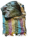 Women’s Pashmina Wool Blend Indian Handicraft Woven Shawls, Scarf, Wraps (Full length)