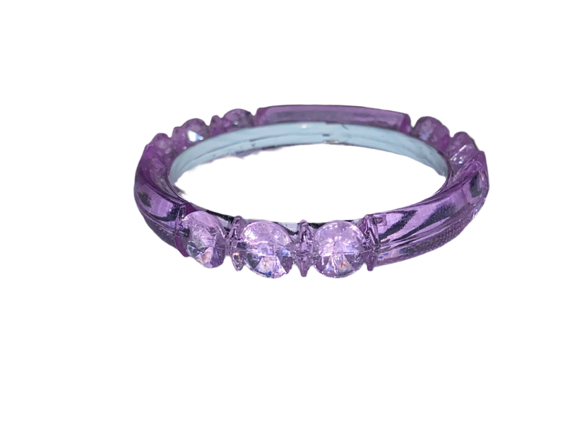 Purple translucent bangle for kids (Age 0-3)