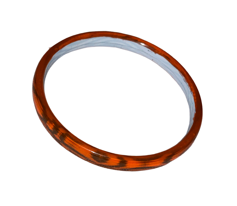 Orange-black translucent bangle for kids (Age 3-6)