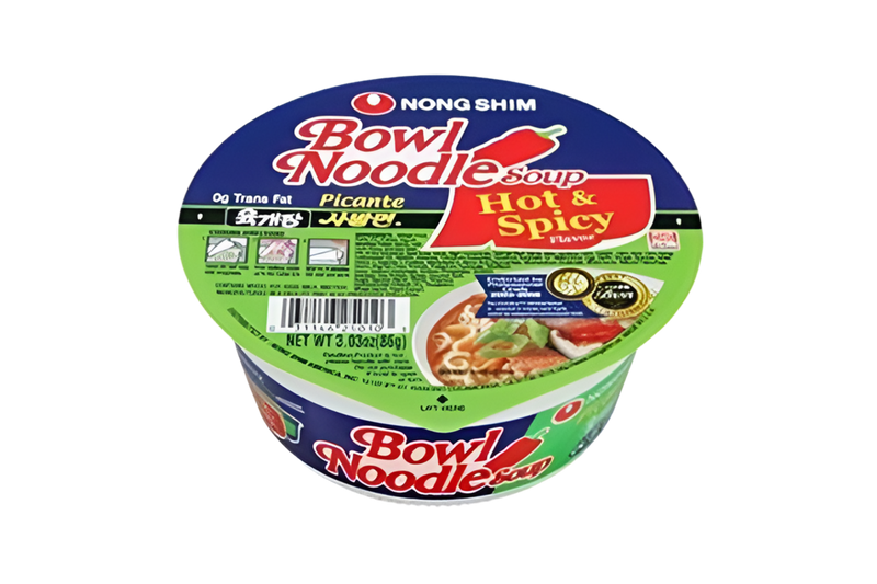 Nongshim Bowl Hot & Spicy Noodle Soup 86g