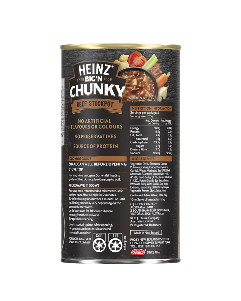 Heinz Big N Chunky Beef Stockpot Soup 535g