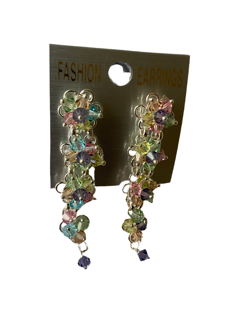 Floral Drop & Dangle Earrings (Multicolor)