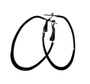 Silver Oval shaped Earrings (Small Size)