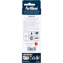 Artline Permanent Marker Black 90mm 2 Pack