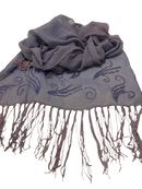 Women's Gauze Scarves, Summer Sun Protection, Breathable Shawls, Retro Coarse Raw Edge Silk Scarves