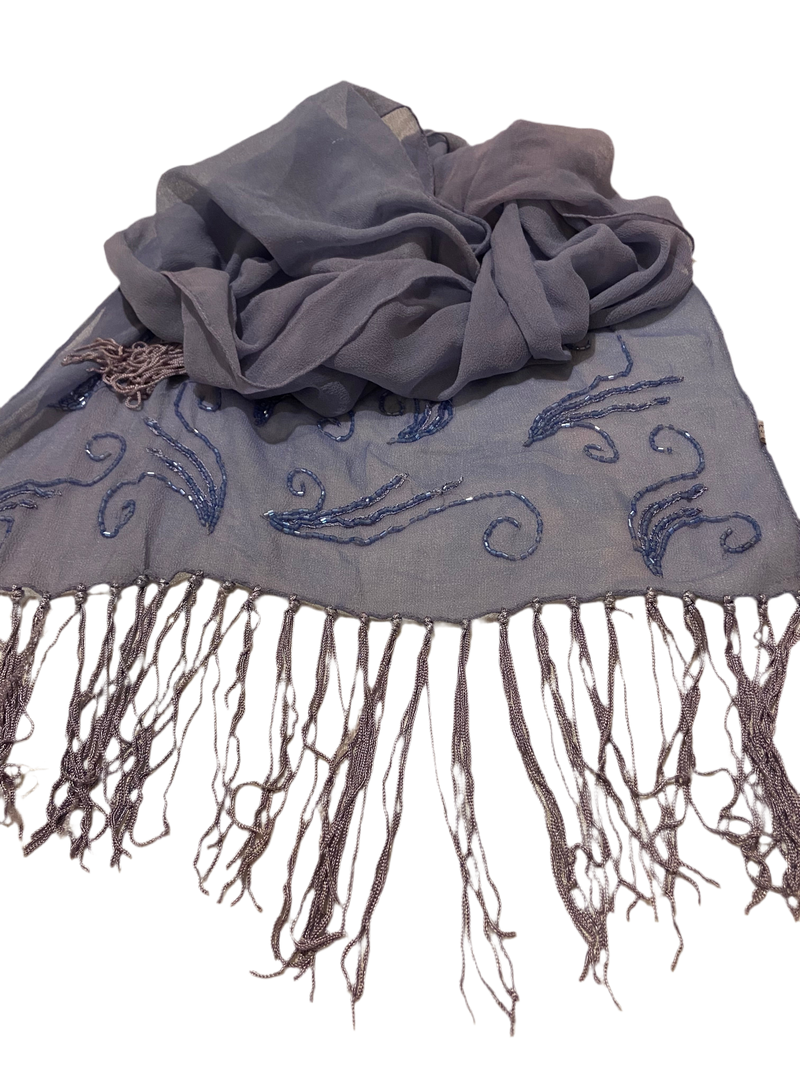 Women's Gauze Scarves, Summer Sun Protection, Breathable Shawls, Retro Coarse Raw Edge Silk Scarves