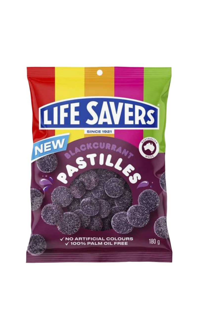 Lifesavers Blackcurrant Pastilles 180g