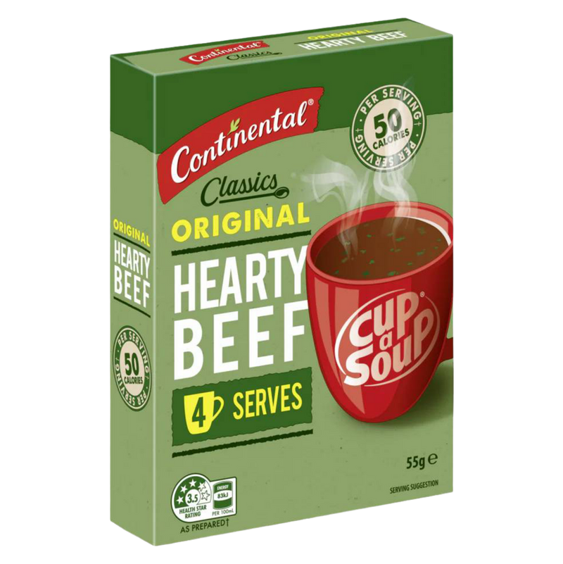 Continental Cup A Soup Classic Hearty Beef 4pk