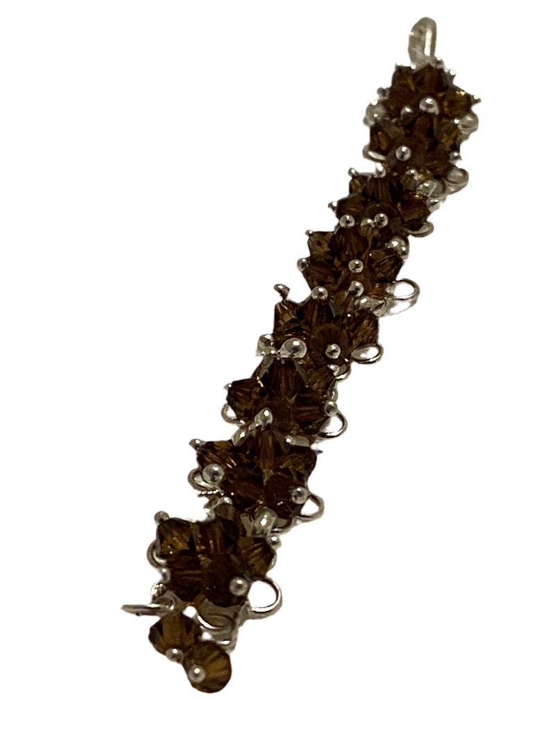 Elegant Floral Bracelet (Brown)