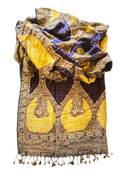 Women’s Pashmina Wool Blend Indian Handicraft Woven Shawls, Scarf, Wraps (Full length)
