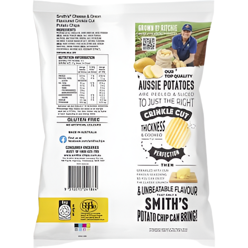 Smiths Crinkle Cut Chips Cheese & Onion 170g