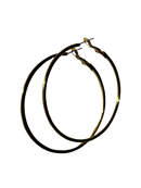 Golden Hoops Earrings (Medium Size)