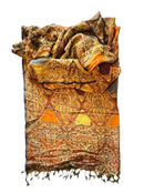 Women’s Pashmina Wool Blend Indian Handicraft Woven Shawls, Scarf, Wraps (Full length)