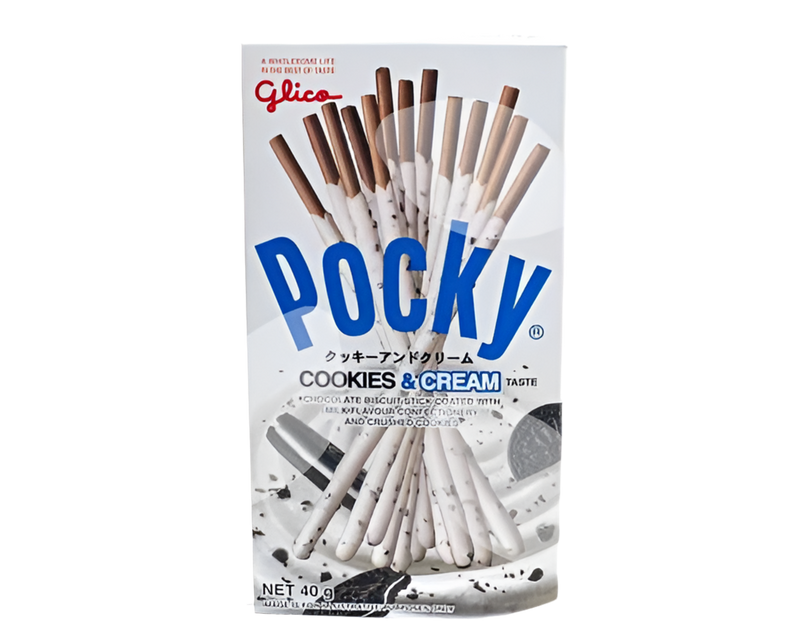 Pocky Cookies & Cream Biscuit Sticks 40g