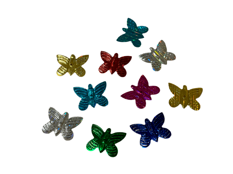 Embellishments Multicoloured Butterfly (Large size) (Pack of 10)