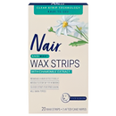Nair Precision Easiwax Wax Strips for Face & Bikini 20 pack