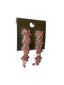 Floral Drop & Dangle Earrings (Hot Pink)