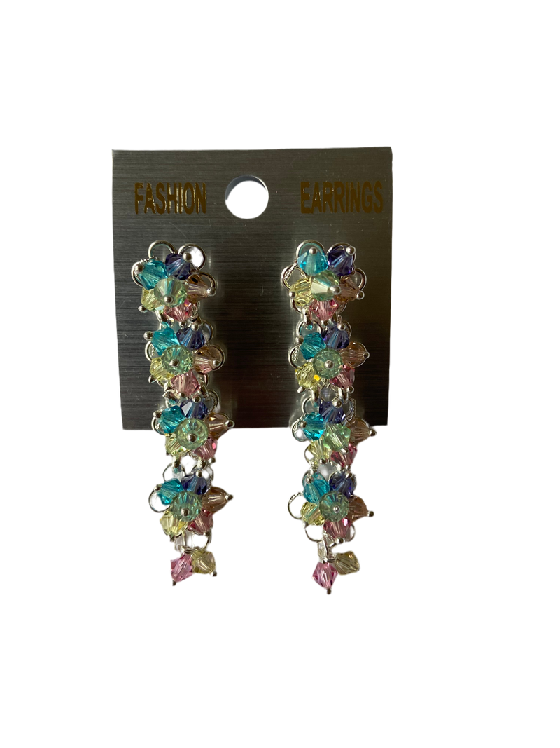 Floral Drop & Dangle Earrings (Multicolor)