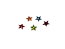 Embellishments Multicoloured Stars (Small size)(Pack of 5)