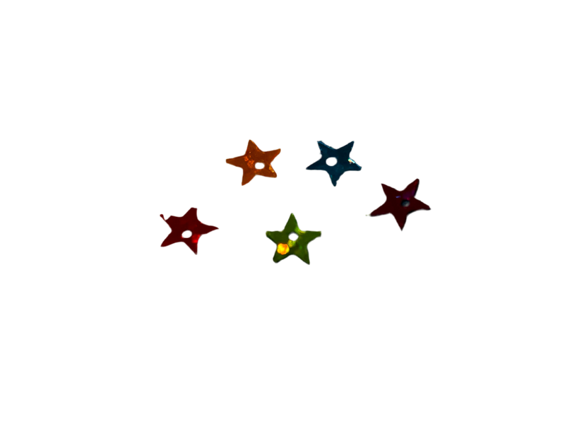 Embellishments Multicoloured Stars (Small size)(Pack of 5)