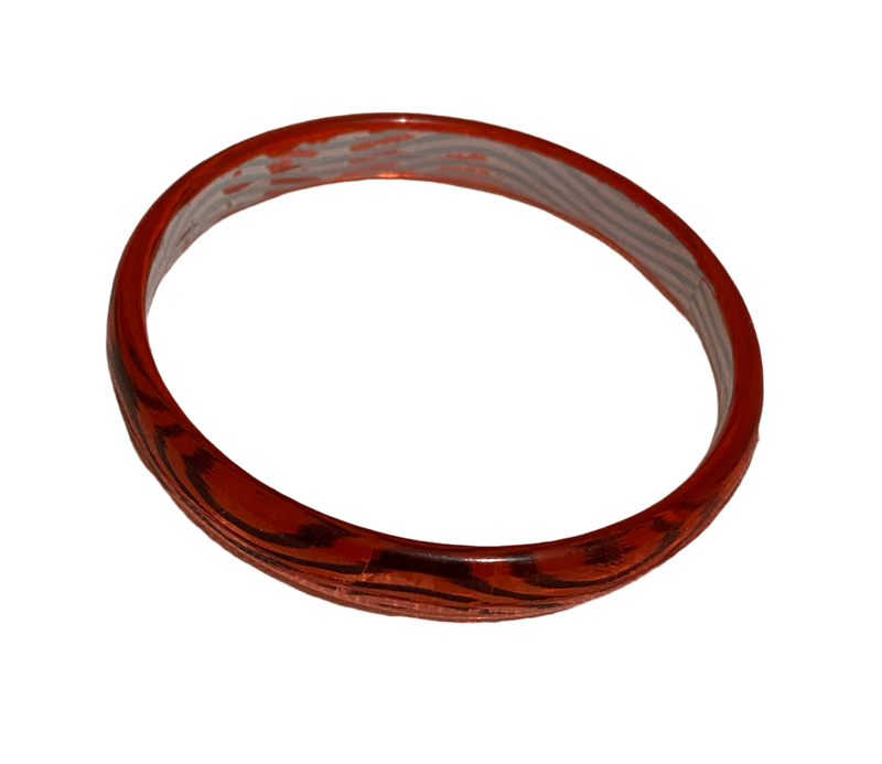 Red-black translucent bangle for kids (Age 0-4)