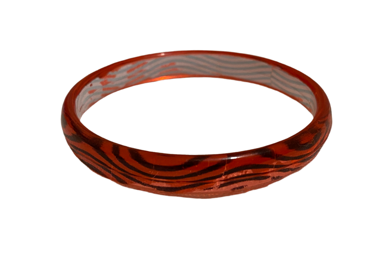 Red-black translucent bangle for kids (Age 0-4)