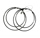 Silver Hoop in Hoop Earrings (Medium Size)
