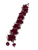 Elegant Floral Bracelet (Magenta Pink)