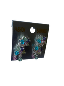 Small Floral Drop & Dangle Earrings (Multicolor)