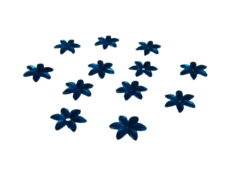 Embellishments Aqua stars (Pack of 12)