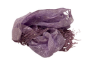 Women's Organza Scarves, Summer Sun Protection, Breathable Shawls, Retro Coarse Raw Edge Silk Scarves