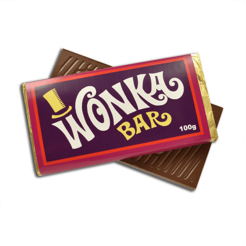 Zoe’s Wonka Bar Milk Chocolate (Gold Foil): 100g