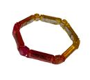 Red-yellow translucent bangle for kids (Aga 2-5)