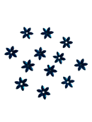 Embellishments Aqua stars (Pack of 12)
