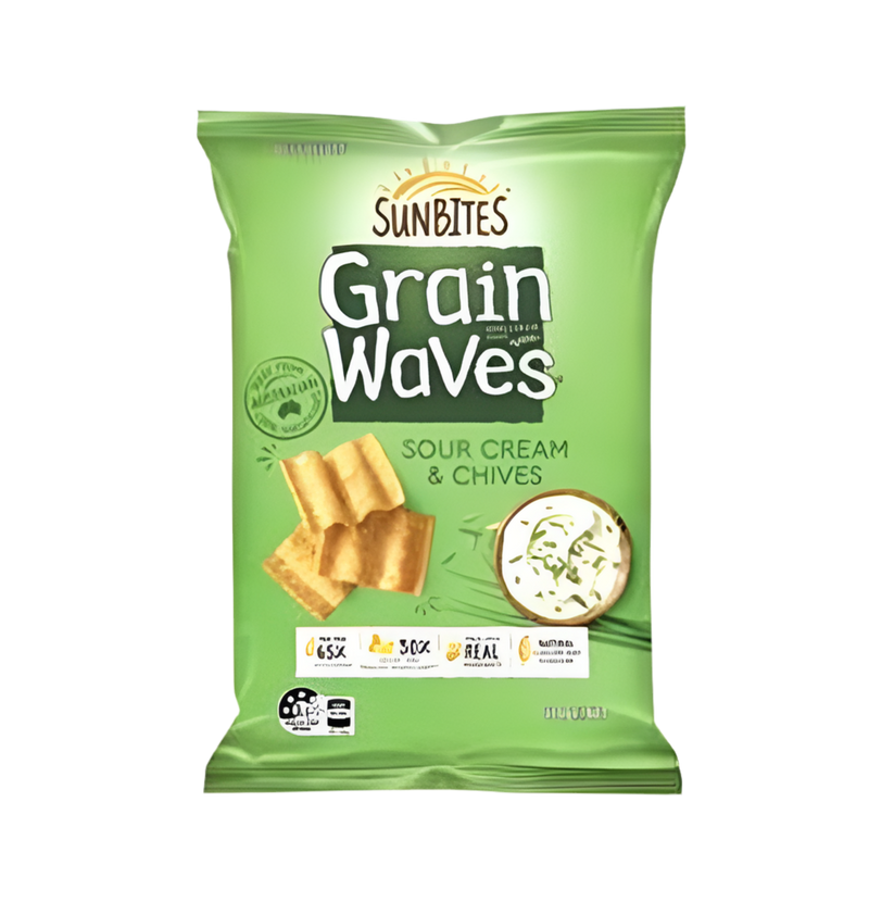 Grain Waves Sour Cream and Chives 170g