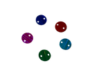 Embellishments Multicoloured Circles (Small size) (Pack of 5)