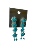 Floral Drop & Dangle Earrings (Sky Blue)