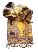Women’s Pashmina Wool Blend Indian Handicraft Woven Shawls, Scarf, Wraps (Full length)