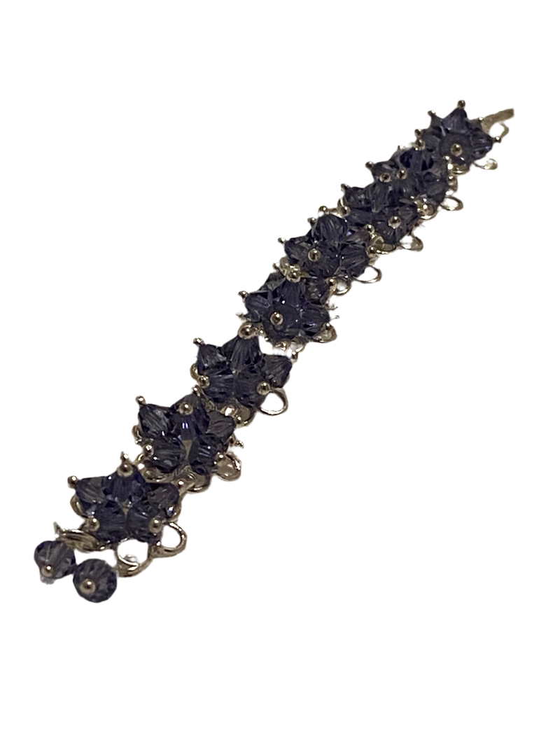 Elegant Floral Bracelet (Purple)