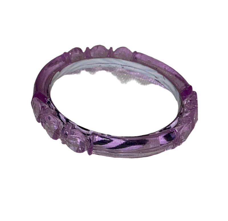 Purple translucent bangle for kids (Age 0-3)