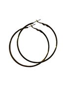 Golden Hoops Earrings (Medium Size)