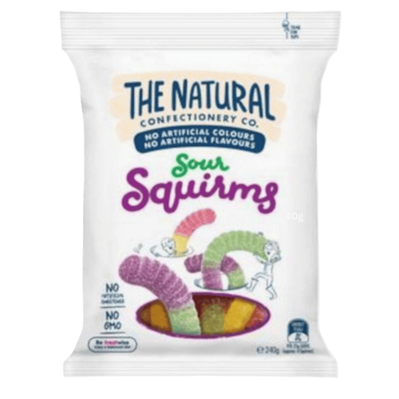 The Natural Confectionery Sour Squirms 220g