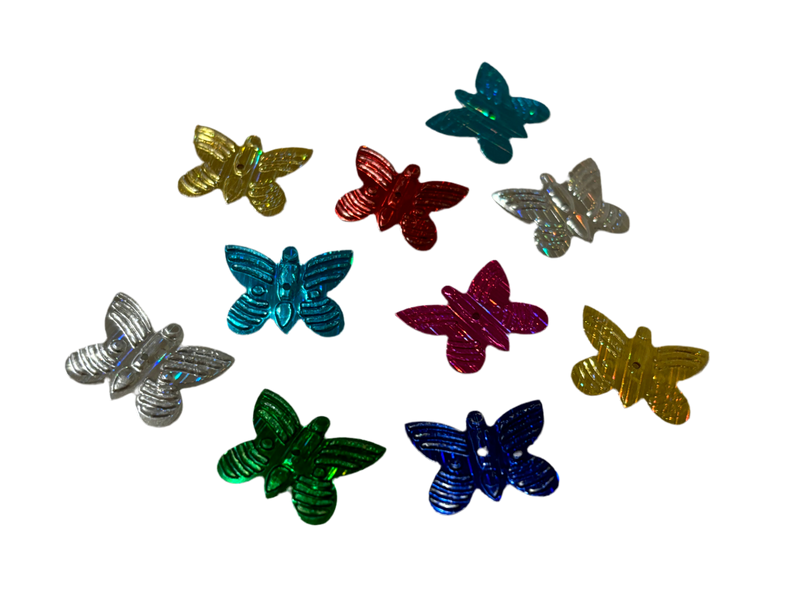 Embellishments Multicoloured Butterfly (Large size) (Pack of 10)