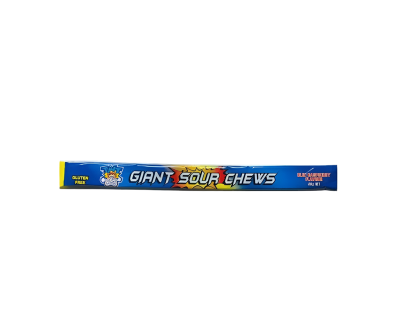 TNT Giant Sour Chew Blue Raspberry 40g