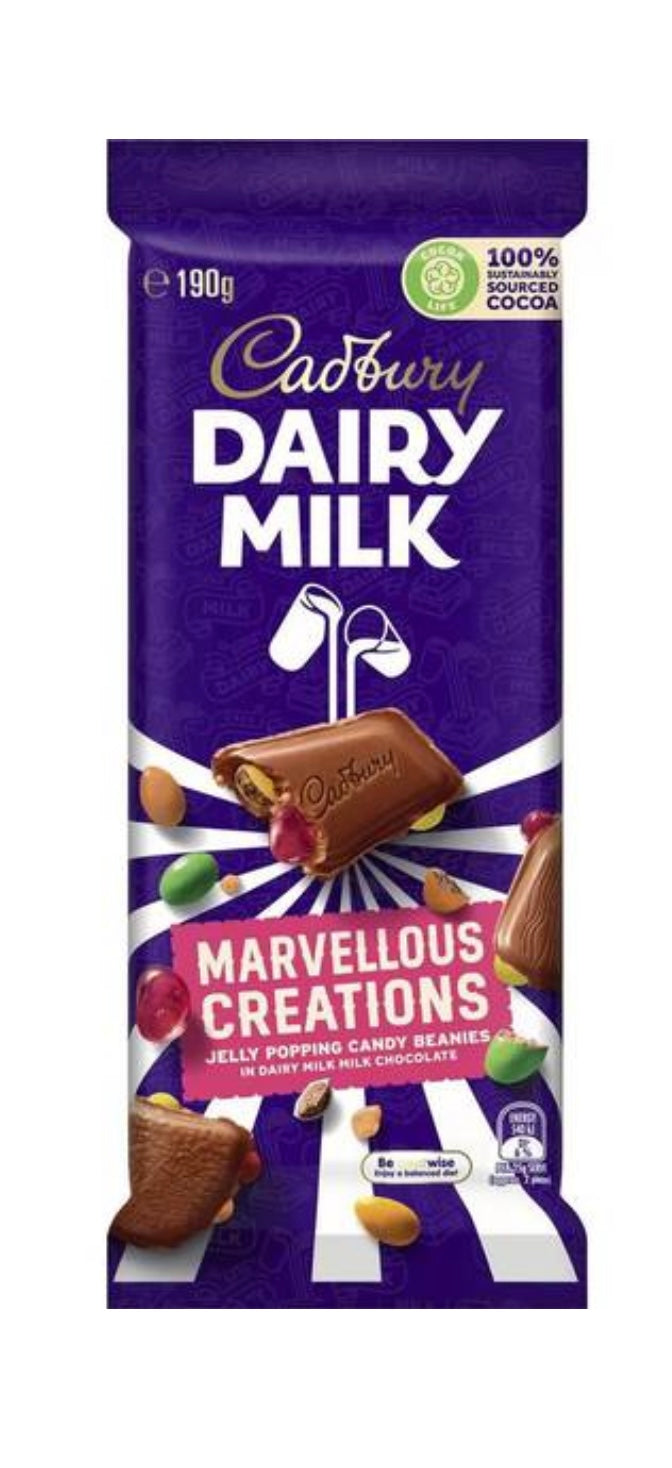 Cadbury Dairy Milk Marvellous Creations Jelly popping candy 190g