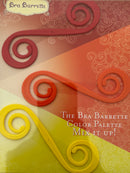 Bra Barrette Palette Set of 6 different colours (Purple, Blue, Green, Red, Orange, Yellow)