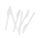 White Reusable Heavy Duty Plastic Knives 40 Pack