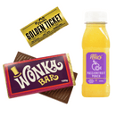 Wonka Bar Milk Chocolate 100g and Allie’s Cold Pressed Juice 250ml