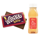 Wonka Bar Milk Chocolate 100g and Allie’s Cold Pressed Juice 250ml