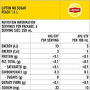 Lipton Peach Sugar Free Iced Tea 1.5 L